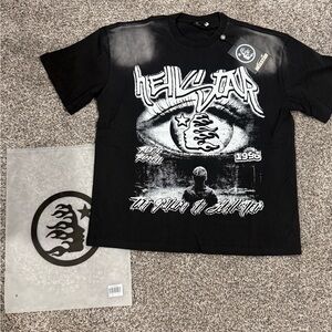 Hellstar Black Graphic Tee - Hellstar Men’s T-Shirt